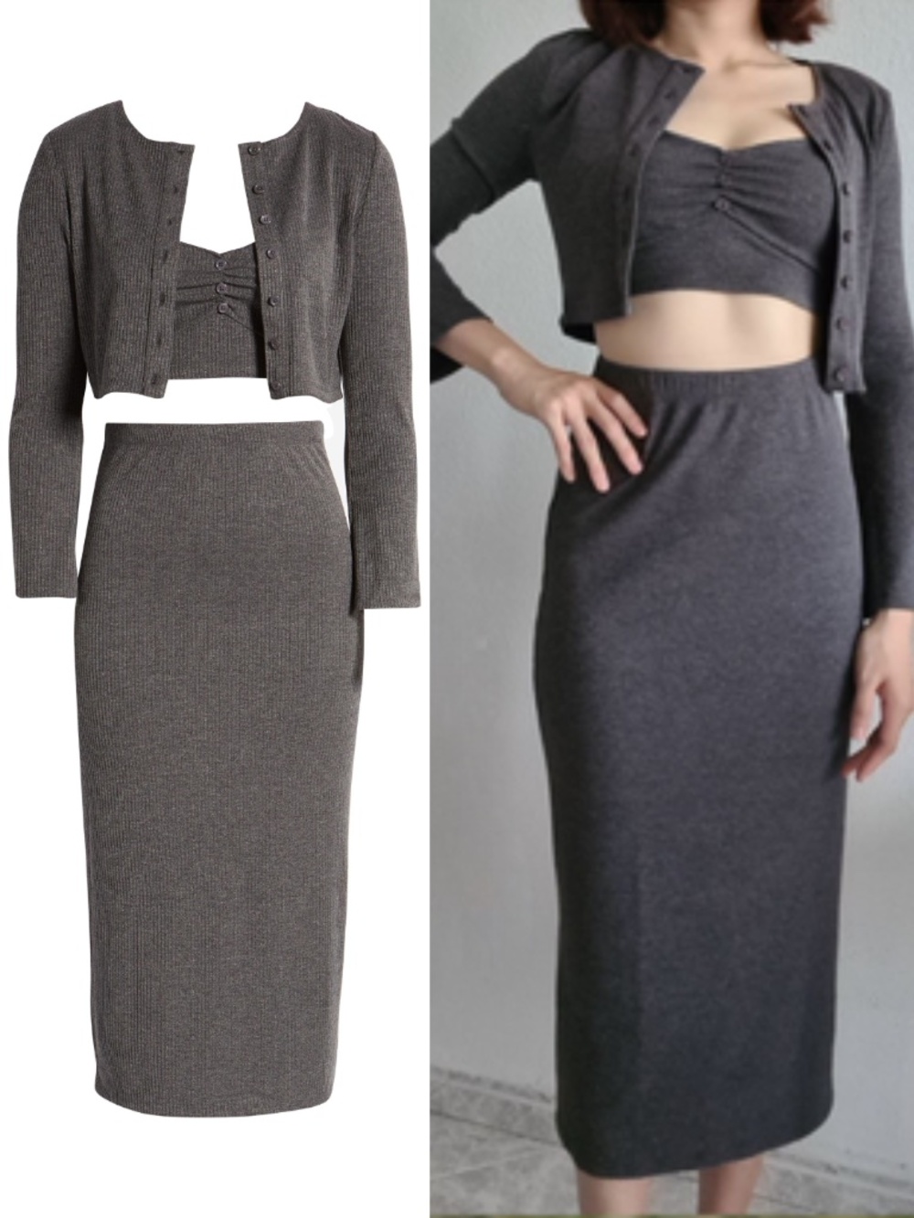 NEW Reformation Niko Set Iron Medium